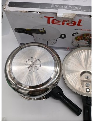 Tefal Secure 5 Neo - Olla a presión de 6L - Ahorro energético hasta 50% - cocción a presión - 2 programas - sistema seguridad 5 punt