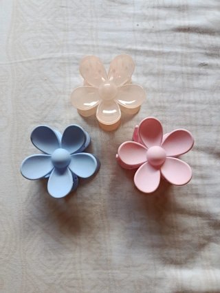 3 Pinzas para el pelo flor