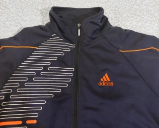 Chaqueta Adidas Vintage Talla L Azul/Naranja