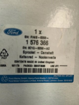 Piñón árbol de levas Ford 1576366