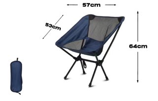 2 Sillas Plegables Camping con Funda