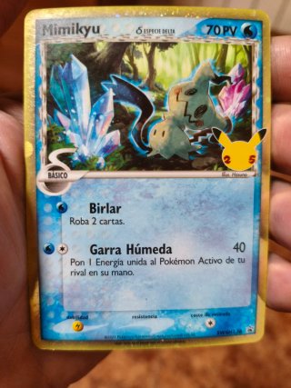 Carta Pokémon Mimikyu Delta Celebraciones 25