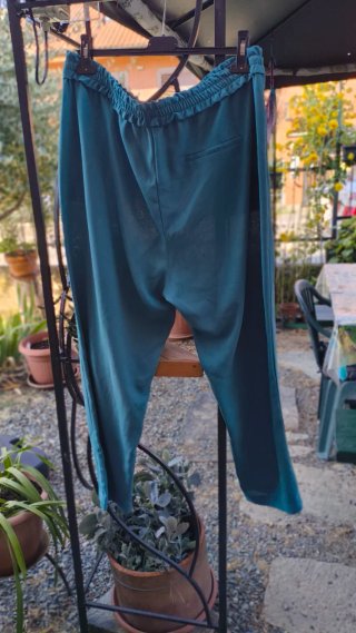 Pantaloni palazzo verdi