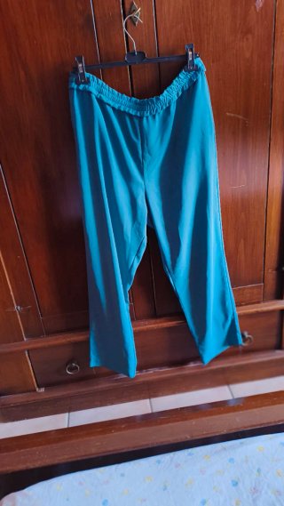 Pantaloni palazzo verdi