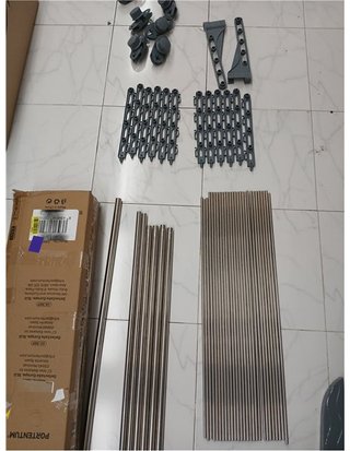 PORTENTUM Tendedero Vertical Plegable 14 cm – 5 Niveles y 58 Ganchos para Perchas – hasta 40 kg – Tenderete 24 Barras de Secado