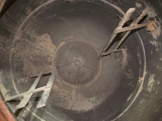 Hormigonera usada una vez