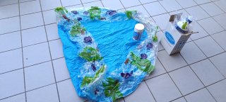 Piscina hinchable infantil azul
