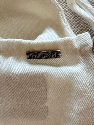 Vestido Guess blanco con cordones