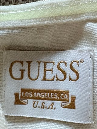 Vestido Guess blanco con cordones