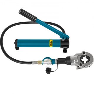 Herramienta de Crimpado Hidráulica 6T V12-28mm TH16-32mm Pinzas de Prensa, Pinzas de Crimpado para Tubos en Forma de V/TH, Pinzas de Prensa de Cabeza Giratoria 360° de Mano Herramienta de Crimpado...