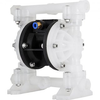 Bomba de Diafragma Doble de Aire 7GPM 100PSI Bomba de Agua de Diafragma de Polipropileno con Puertos de Entrada y Salida de 1.3 cm Bomba de Diafragma de Aire 6900.7 cm de Altura Máxima Bomba de Di...