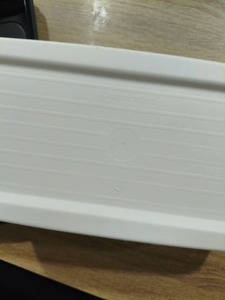 Panera Tupperware Plástico Negra y Blanca