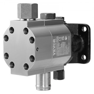 Kit de bomba de separador de troncos hidráulico, 60.6 L/min, bomba de engranaje hidráulico de aluminio de 2 etapas 27.6MPa, con válvula de entrada de 2.54 cm y salida NPT de 1.27 cm a 3600 RPM, pa...