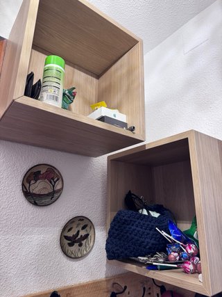 Mueble cubo EKET efecto roble blanco
