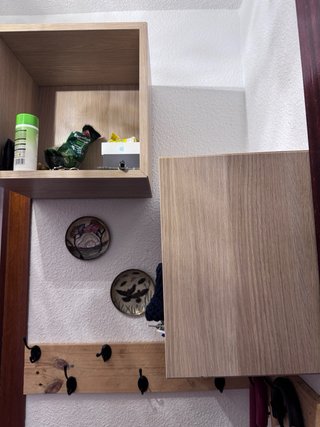 Mueble cubo EKET efecto roble blanco