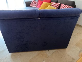 Sofá de 2 plazas azul