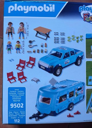 Playmobil 9502 Fun Park Caravana y Coche Pickup