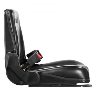 Asiento Universal para Montacargas, Asiento de Tractor Plegable con Respaldo Ajustable, Interruptor Micro y Cinturón de Seguridad Retráctil, Asiento para Montacargas de 6.3-13.4 pulgadas para Carg...