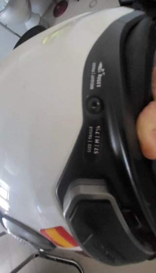 Casco Schuberth M1 Blanco Talla M con manos libres