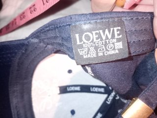 Gorra Loewe Algodón Azul Marino Nueva