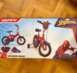 Bicicleta Infantil Spiderman Huffy 12 3-5 Años