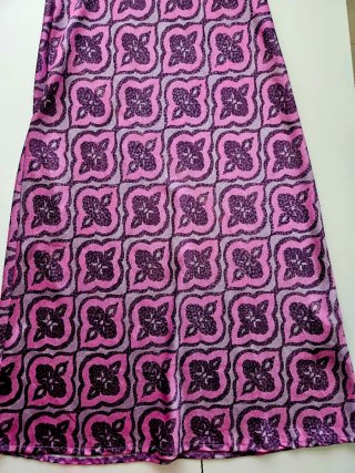 Vestido Basyco Estampado Rosa y Morado Talla Única