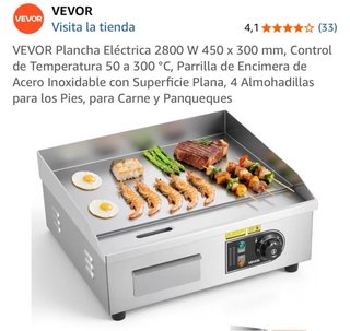Plancha de cocina acero inoxidable