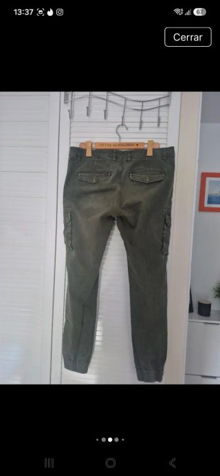 Lote 2 Pantalones Cargo Hot Buttered Verdes