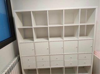 Estantería Kallax 182x182 cm + 10 Accesorios