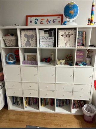 Estantería Kallax 182x182 cm + 10 Accesorios