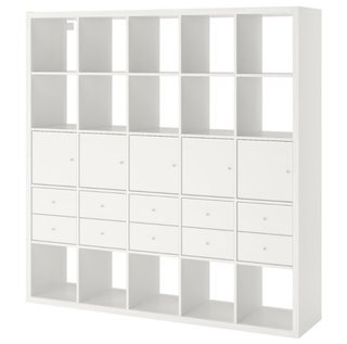 Estantería Kallax 182x182 cm + 10 Accesorios
