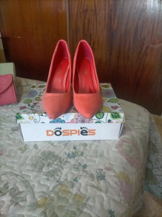 Zapatos de tacón DO SPIES naranjas y rosas