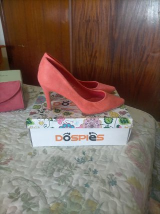 Zapatos de tacón DO SPIES naranjas y rosas