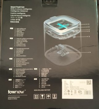 Papelera cubo de basura inteligente Townew T Air X
