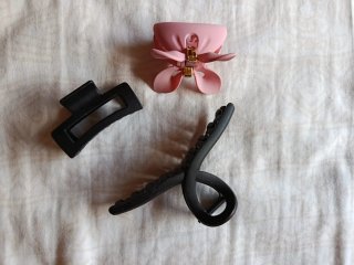 Set de 3 pinzas para el pelo