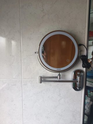 Espejo de baño Auxmir con luz LED