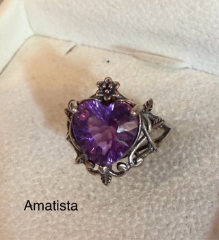 Anillos minerales Naturales plata925  Ajustables