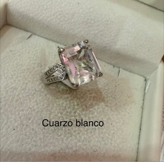 Anillos minerales Naturales plata925  Ajustables