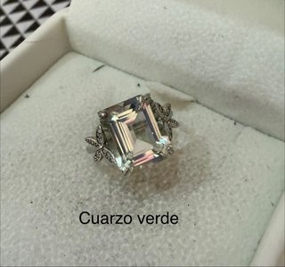 Anillos minerales Naturales plata925  Ajustables