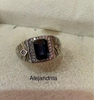 Anillos minerales Naturales plata925  Ajustables