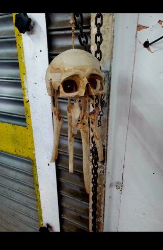 Campane da strega con ossa