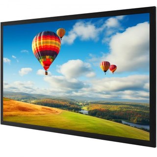Pantalla de Proyector Diagonal de 110 Pulgadas 16:9 Pantalla de Proyector 4K HD Pantalla de Película Marco Fijo Pantalla de Proyector 3D para Uso en Casa y al Aire Libre (110 pulgadas)