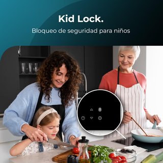 Cecotec Placa Vitrocerámica Compacta 2 Fuegos