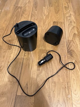 Cargador Coche Portavasos USB