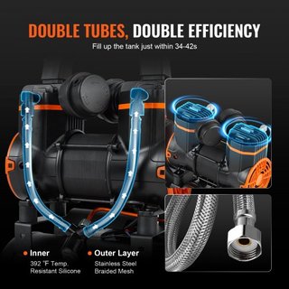 Compresor de Aire 7.9 L 900W 2.2 CFM@ 90PSI 70 dB Ultra Silencioso Sin Aceite