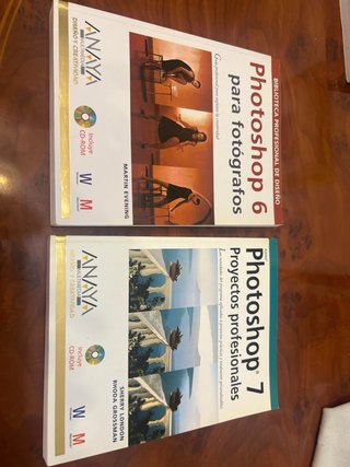 Libros de photoshop: CS2, 5.5, 6, 7.