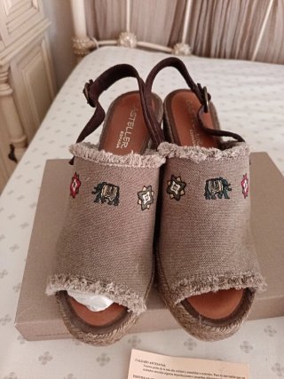 Zapatillas Casteller esparto y loneta mujer