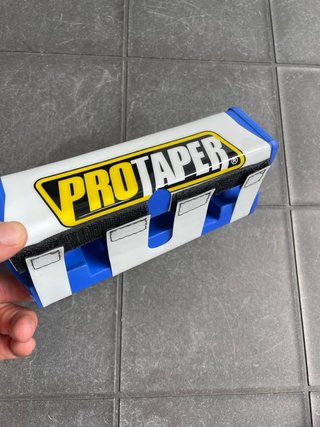 Protector Manillar Pro Taper Blanco/Azul