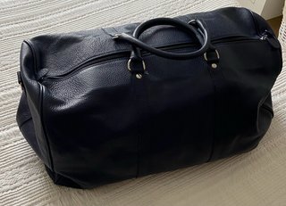 Bolso de viaje azul de piel Champions League