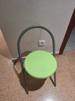 Mesa y Silla Plegable Cocina Verde